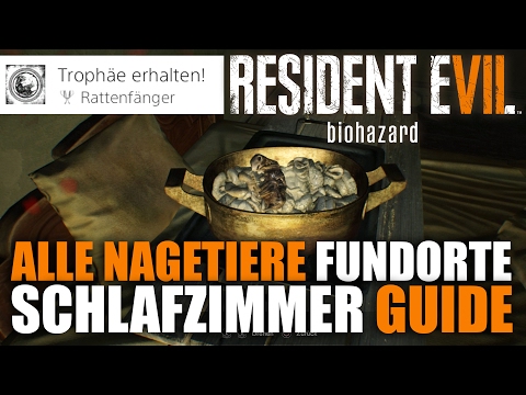 Alle Nagetiere Fundorte - Resident Evil 7 (Schlafzimmer Guide/Verbotenes Filmmaterial 1)