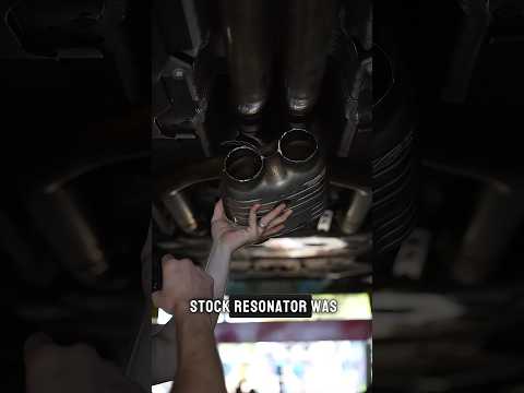 What removing a resonator does to the Exhaust