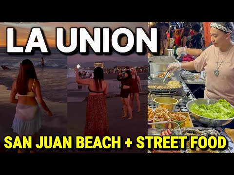AMAZING NIGHT in LA UNION, PHILIPPINES 🇵🇭 San Juan Beach + Street Food Tour in San Fernando City!