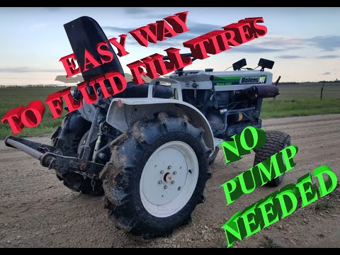 Fluid Filling Tires, Simple and Cheap (no pump required)