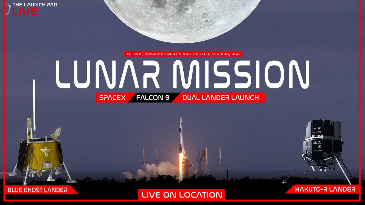 LIVE! SpaceX Blue Ghost x HAKUTOR Lunar Lander Launch