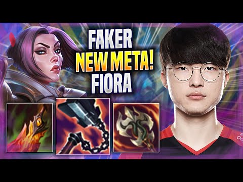 FAKER CRAZY NEW META FIORA MID! - T1 Faker Plays Fiora MID vs Renekton! | Season 2022