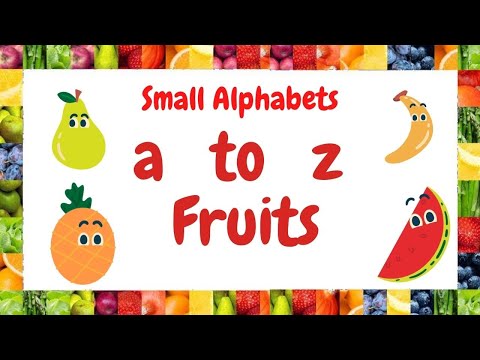 Let's learn fruits(Small Alphabets)Ready Steady Go! The easy & fun way to Learn, Speak, Read English