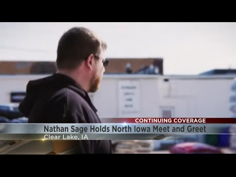 U.S. Sen. candidate Nathan Sage visits North Iowa
