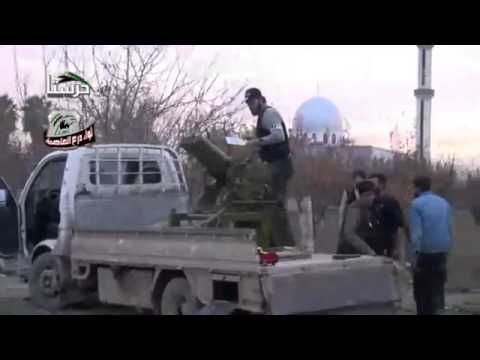 استهداف فوج حفير براجمة الصواريخ من قبل لواء درع العاصمة في ريف دمشق