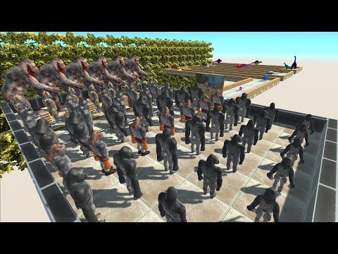 MUTANT PRIMATES Championship - Animal Revolt Battle Simulator