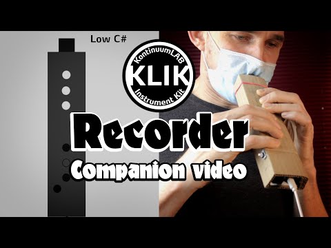 Calibrating and playing the KLIK recorder. Simple DIY MIDI woodwind instrument