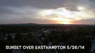 preview picture of video 'DJI Phantom Vision2+ sunset over Easthampton MA 5/26/14'