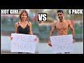 HOT GIRL vs 6 PACK Getting Free Hugs (SOCIAL EXPERIMENT)