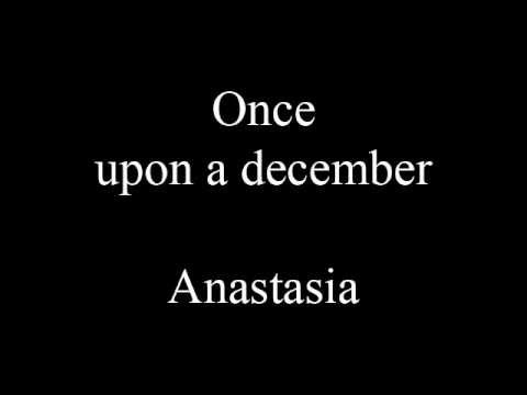 Once upon a december - lyrics