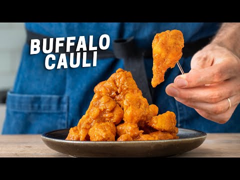 BUFFALO CAULIFLOWER WINGS (Tangy and Super Crispy)