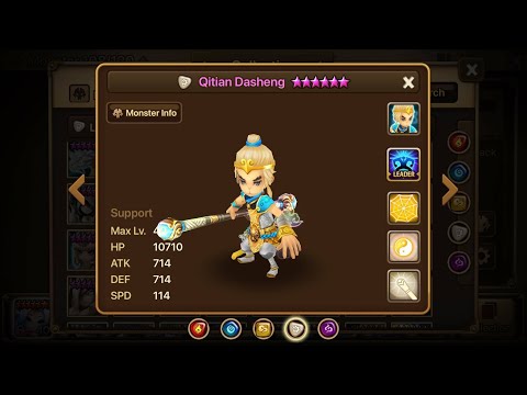 Summoners War: Light Monkey King (Quitiang Dasheng) in RTA