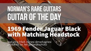 Video thumbnail for Norman's Rare Guitars - Guitar of the Day: 1969 Fender Jaguar Custom Color Black by Normans Rare Guitars