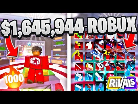 I Spent $1,645,944 Robux To Buy Every Skin In Roblox Rivals