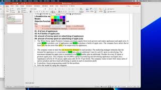 General Solving Process of Linear Programming problem