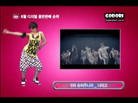 090625 포미닛 - 6월 디지털음반판매 순위소개 (4minute)