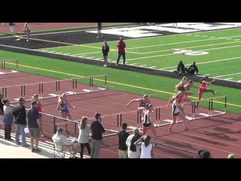 JVG 100m Hurdles at Sunset Finals 5-5-16 - Los Alamitos Girls