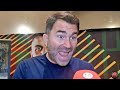 EDDIE HEARN GIVES CALEB PLANT ALMOST NO CHANCE AT BEATING CANELO; FEELS SAUNDERS GIVES HIM TROUBLE