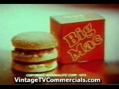 1975 McDonalds Commercial Two All Beef Patties Special...