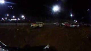 preview picture of video '2009 Hebron Harvest Fair Demolition Derby in car camera'