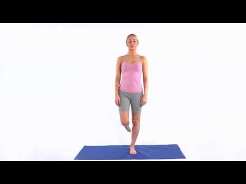 Balance exercise One leg stand eyes closed