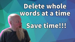 How to delete whole words at a time 🤯 Save time and impress your friends 🥰