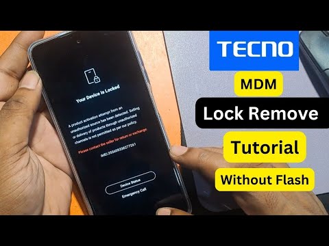 Tacno Your Device Is Locked Solution || Tacno MDM Lock Remove Tutorial Permanent Unlock