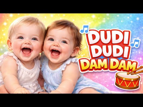 Dudi Dudi Dam Dam 🎶😍 | Cute Twin Babies Laughing😍 | Fun Kids Rhyme
