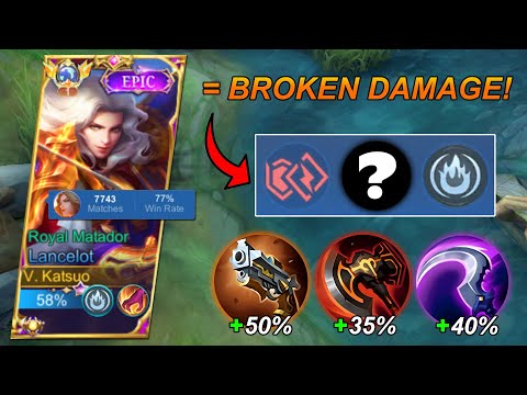 LANCELOT PERFECT BUILD & EMBLEM TO CARRY YOUR TEAM IN SOLO RANK!! ( must try! )