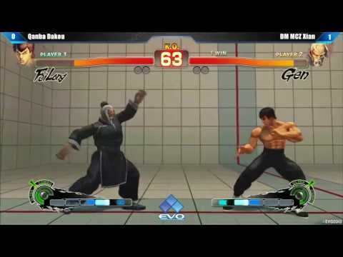 SSF4 AE EVO 2013 SEMIFINALS Qanba Dakou (E. HONDA, FEILO)  vs DM MCZ Xian (GEN)