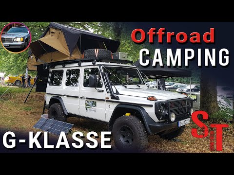 Oldtimer Offroad Camping I G-Klasse mit Dachzelt Big Willow 160 I Sterne Treffen 2022
