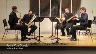 Philip Glass Saxophone Quartet- Mvt. I