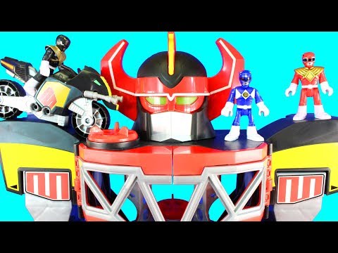 Imaginext Power Rangers Morphin Megazord Mastodon Battle Bike Dragonzord R/C Rita Repulsa Aliens