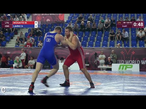 Qual. GR - 130 kg: M. MIZGAITIS (LTU) df. S. LAVRIC (CRO), 5-2