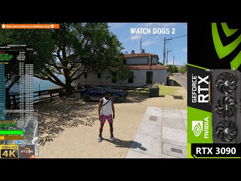 Watch Dogs 2 Ultra Settings 4K & HD Textures | RTX 3090 | Ryzen 3950X OC