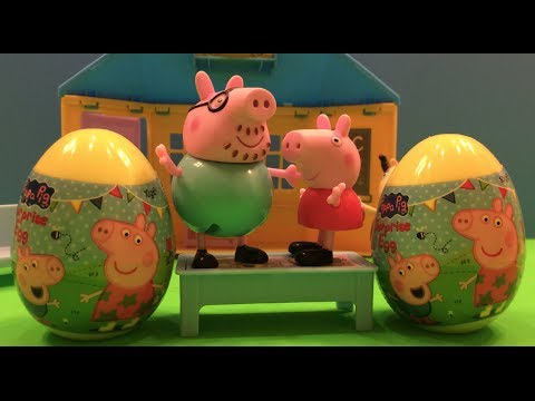 Peppa Pig Surprise Eggs Peppa Pig Surprise Toys - Kinder Surprise Eggs Video
