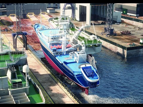 Nodosa Shipyard Animation | Fishing Vesssel Repair Animation | Offshore Animation