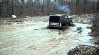 preview picture of video 'Turbo Diesel Samurai 5 Foot Mud Hole Rausch Creek 11-06-2010'