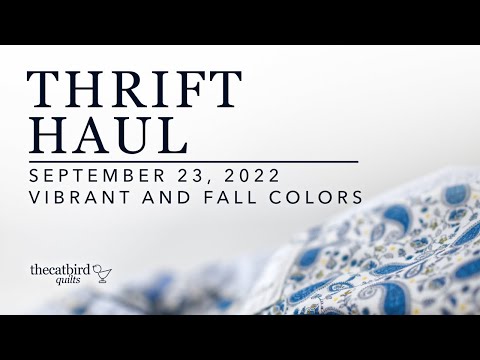 Thrift Haul - Vibrant & Fall Colors from Men's Dress Shirts
