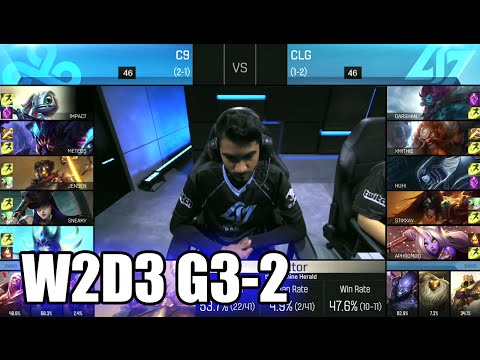 CLG vs Cloud 9 | Game 2 S6 NA LCS Summer 2016 Week 2 Day 3 | CLG vs C9 G2 W2D3 1080p