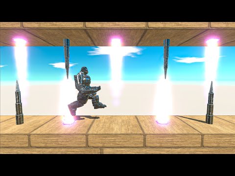 Which Unit Can Pass the Spike Trap & Jet Engine  - Animal Revolt Battle Simulator