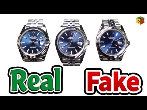 Real vs Two Different Fakes   Rolex Datejust 41 126334