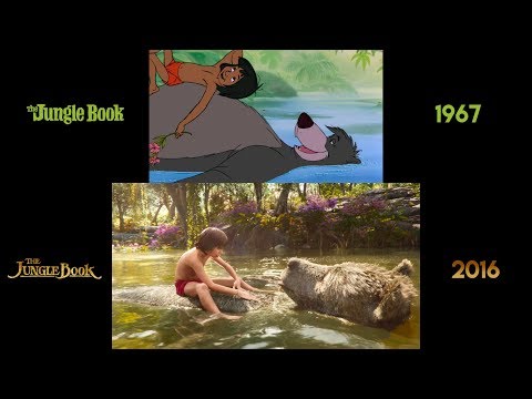 The Jungle Book (1967/2016): Side-by-Side comparison