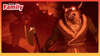 Drew VS the Ratlord and Undead Army | Wolf King | Netflix Family