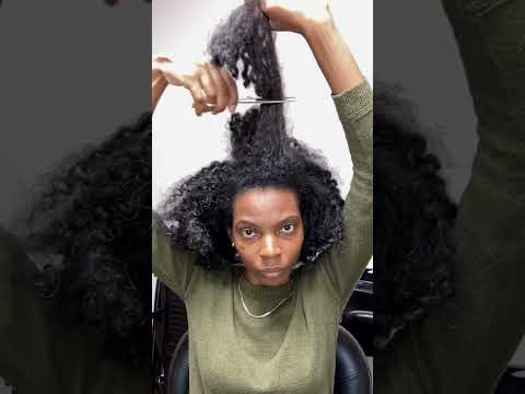 Cut Armpit-Length Hair | Big Chop Natural Hair #curlyhair #bigchop #naturalhair #brastraplength
