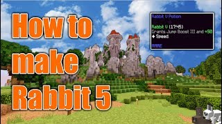 How to make Rabbit 5 (jump boost 3) potions - Hypixel Skyblock