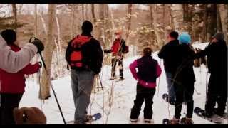 preview picture of video 'Jackson XC Snowshoe Tour Feb 26, 2013 with Peter Minnich'