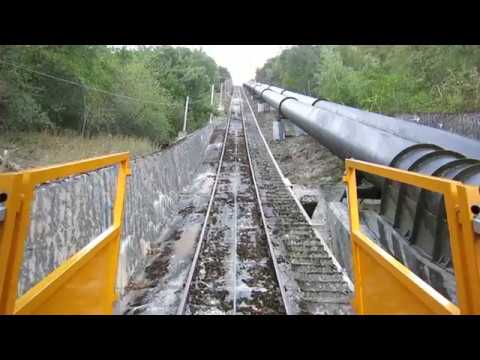 Standseilbahn 1908.01 Riddes Kraftwerk Ecône - Wasserschloss Villy Bergfahrt Teil 1