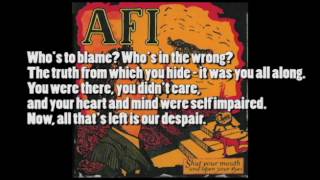 AFI Three Reasons w/ lyrics