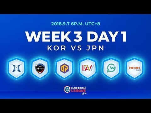 Clash Royale League Asia Season2 - Week 3 Day 1